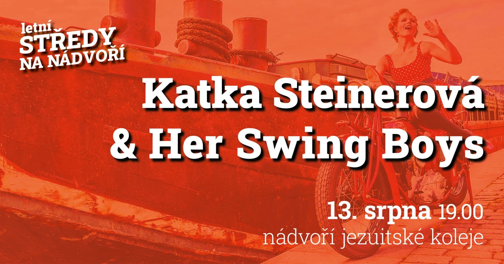 Katka Steinerová & Her Swing Boys na nádvoří